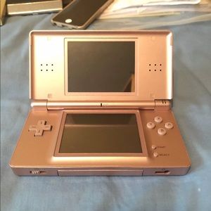Nintendo DS lite rose gold pink used